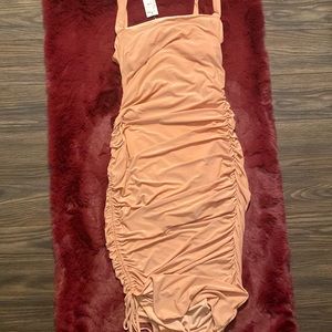 New Blush pink ruched dress